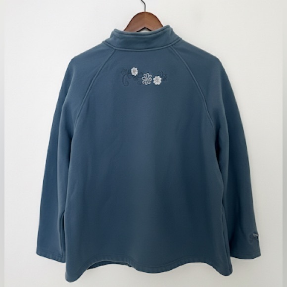 Disney Minnie Mouse‎ Embroidered Zip Jacket 2X Blue Fleece Y2K Disneycore - Picture 4 of 8